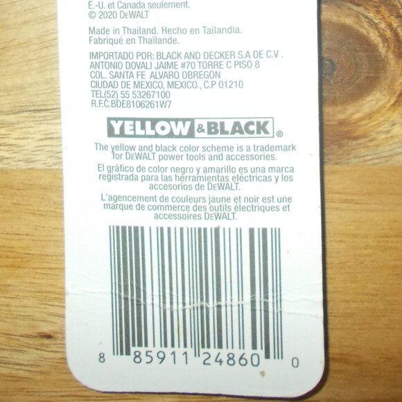 DeWalt Black & Gold 3/16" High Carbon Steel Drill Bit Split Point NEW OTHER - Picture 6 of 6